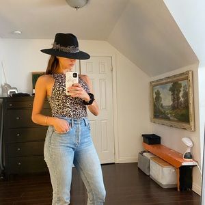 Barely used leopard print bodysuit